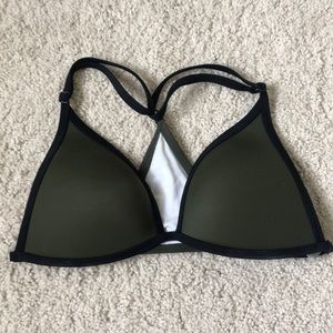 PINK by VS Hunter Green Bikini Top